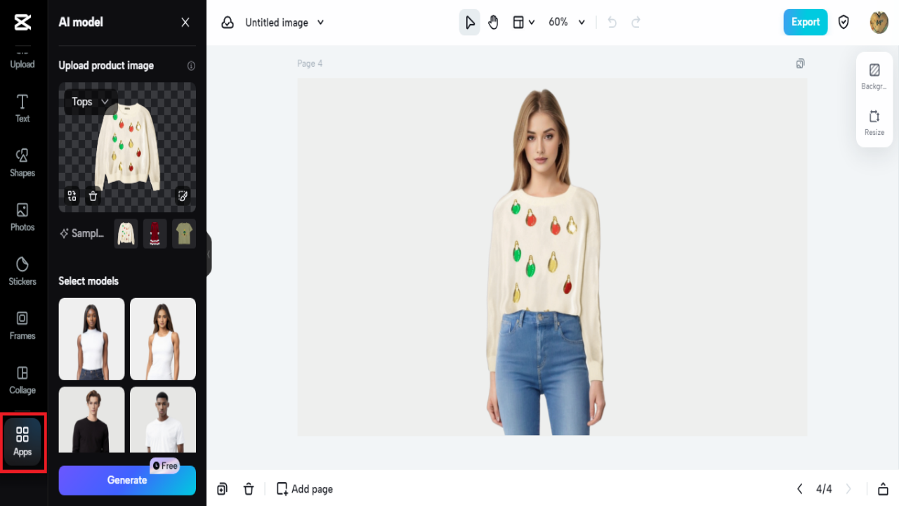 AI image for ecommerce