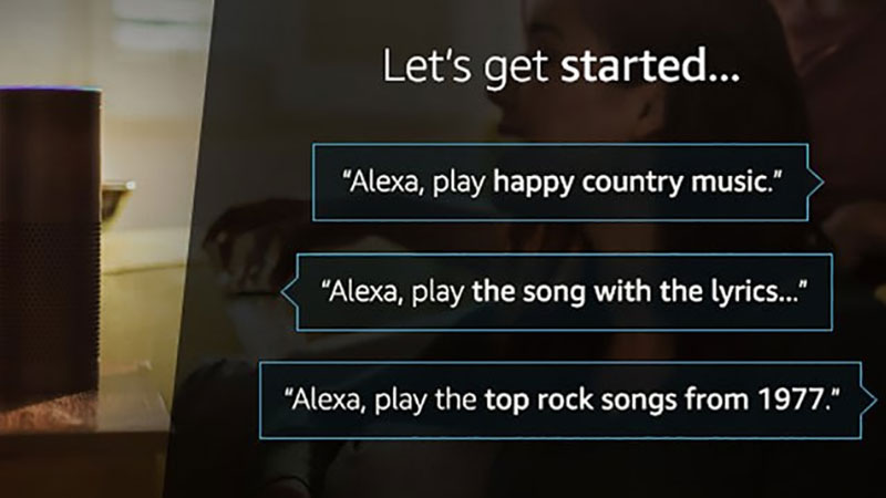 Cerca testi di canzoni con Alexa