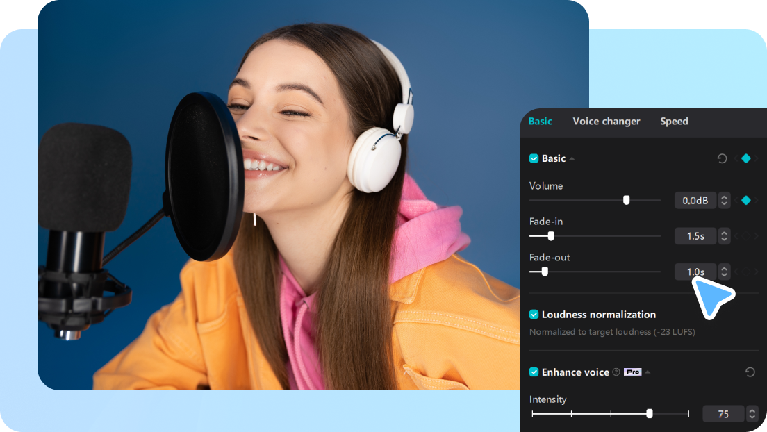 Pulsa el audio con CapCut