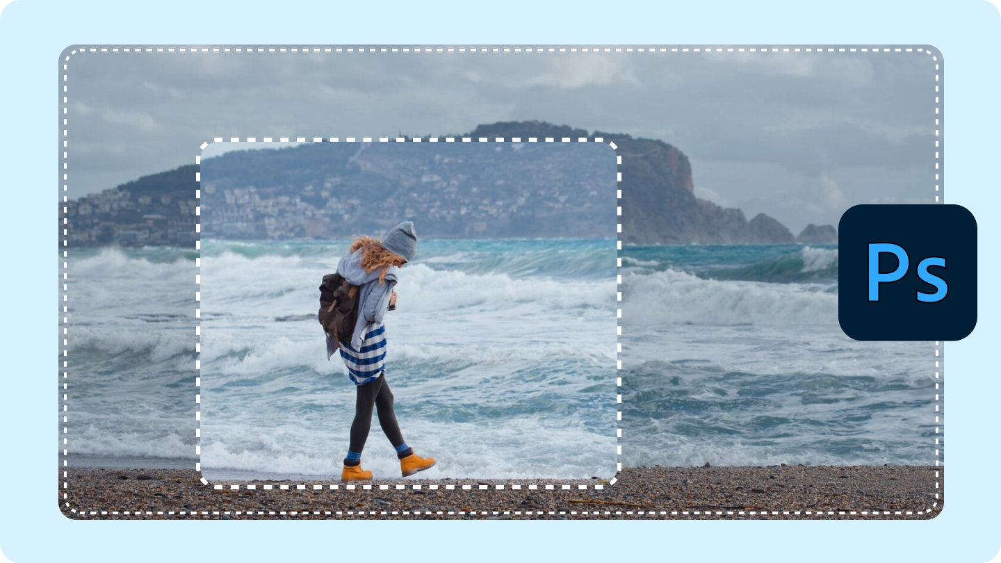 photoshop 'ta arka planı genişletmek