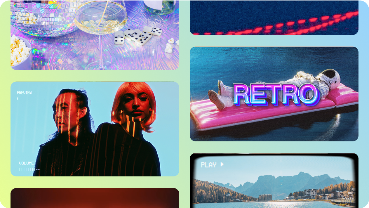 vintagefilter, effekter och mallar i CapCut